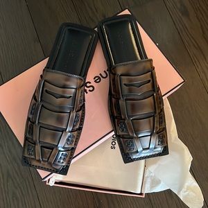 Brand new acne slides , never used , true to size